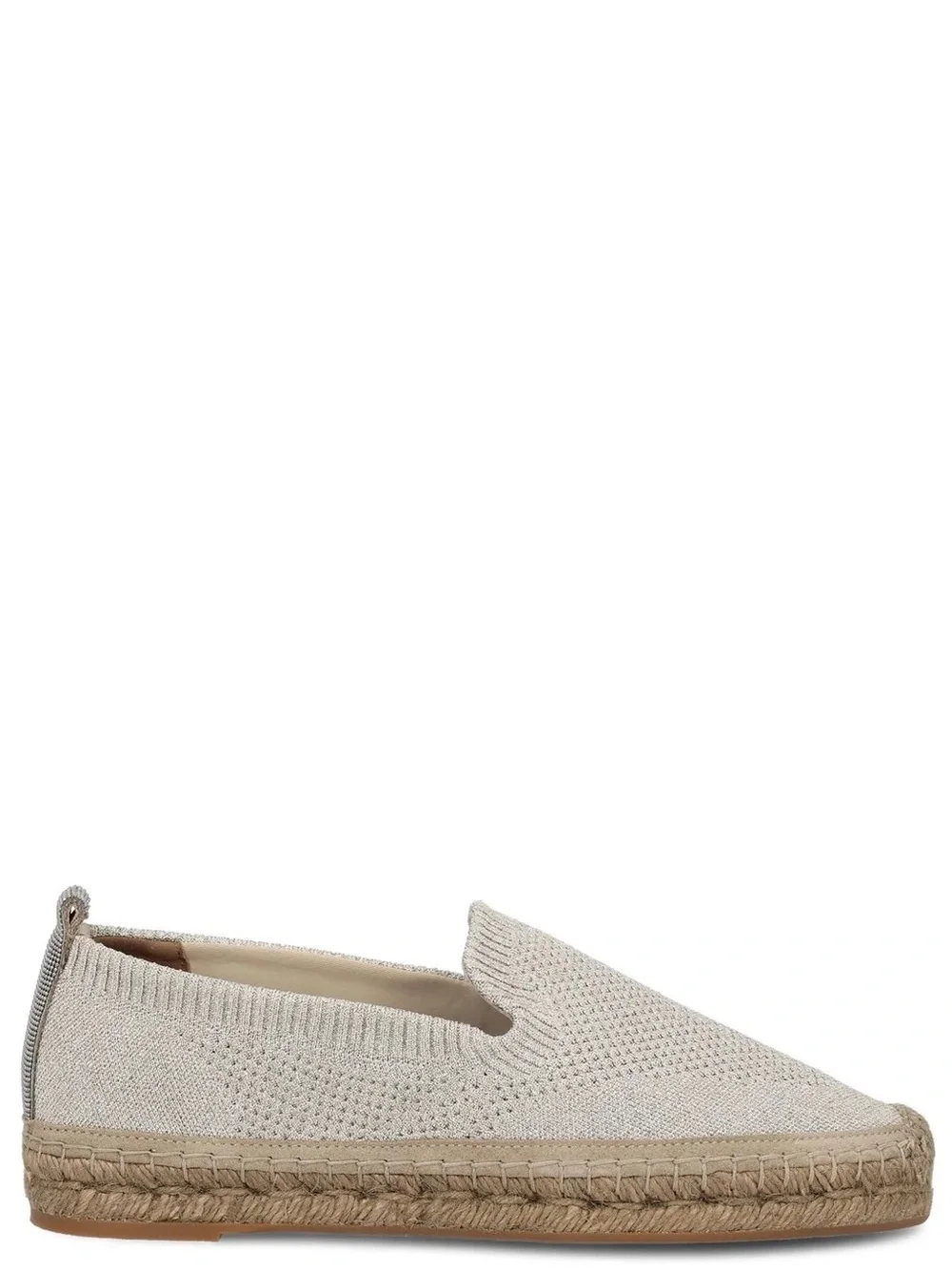 Brunello Cucinelli Monili-Trim Flat Espadrilles, NWT, In BoX +Dust Bag $1082MSRP